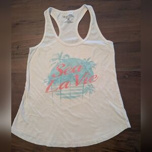 Salt Life "Sea La Vie" Racer Back Tank, Sz. Small